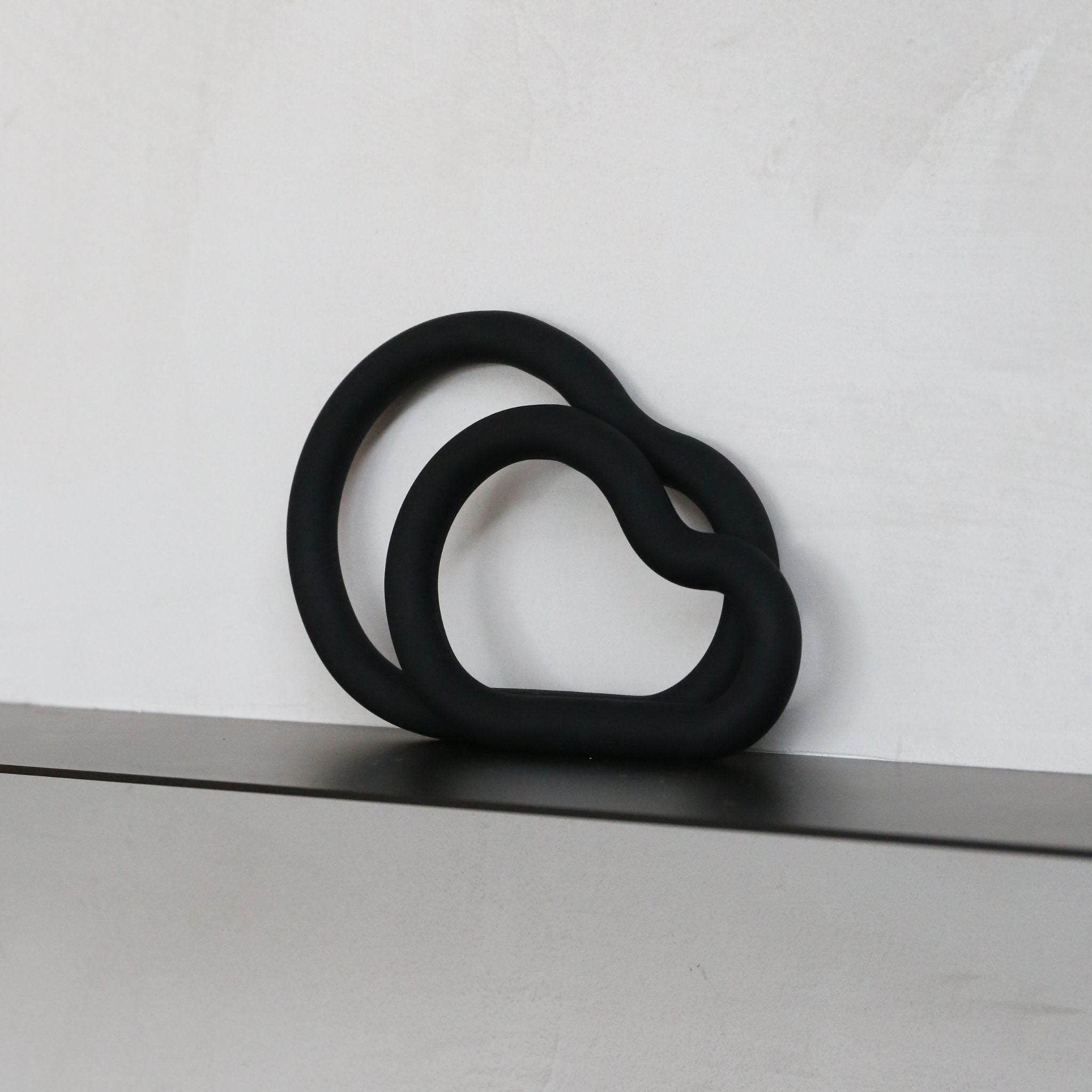 DESIGNSTUFF RUND Curve Trivet Gift Set, Black