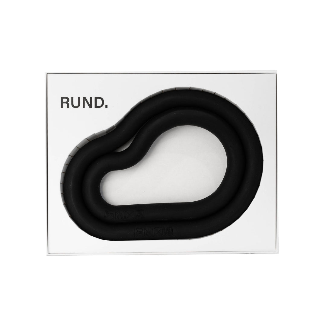 DESIGNSTUFF RUND Curve Trivet Gift Set, Black