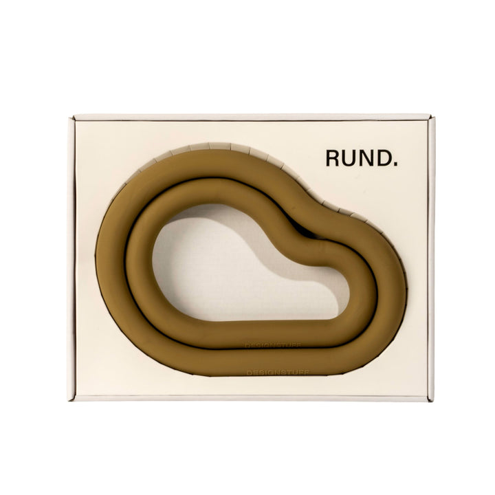 DESIGNSTUFF RUND Curve Trivet Gift Set, Fern