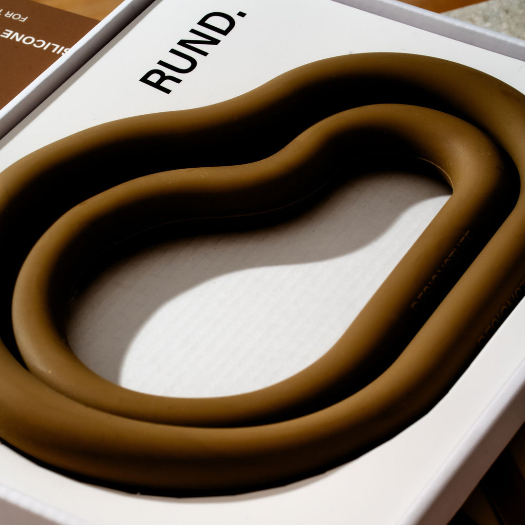 DESIGNSTUFF RUND Curve Trivet Gift Set, Fern