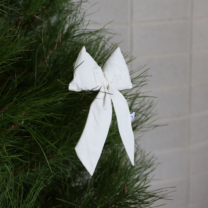 DESIGNSTUFF LUVA Bow w/ Tree Clip, Cream