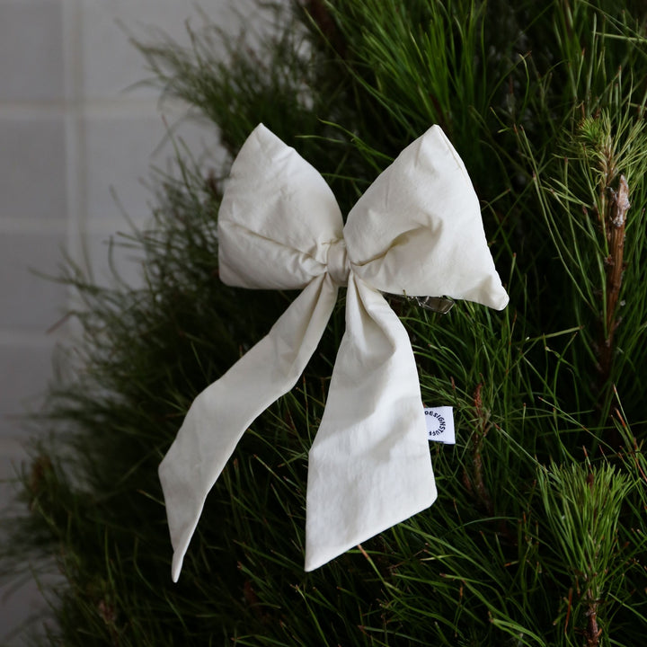 DESIGNSTUFF LUVA Bow w/ Tree Clip, Cream
