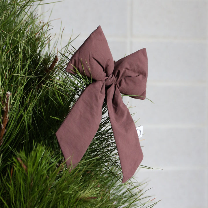 DESIGNSTUFF LUVA Bow w/ Tree Clip, Burgundy
