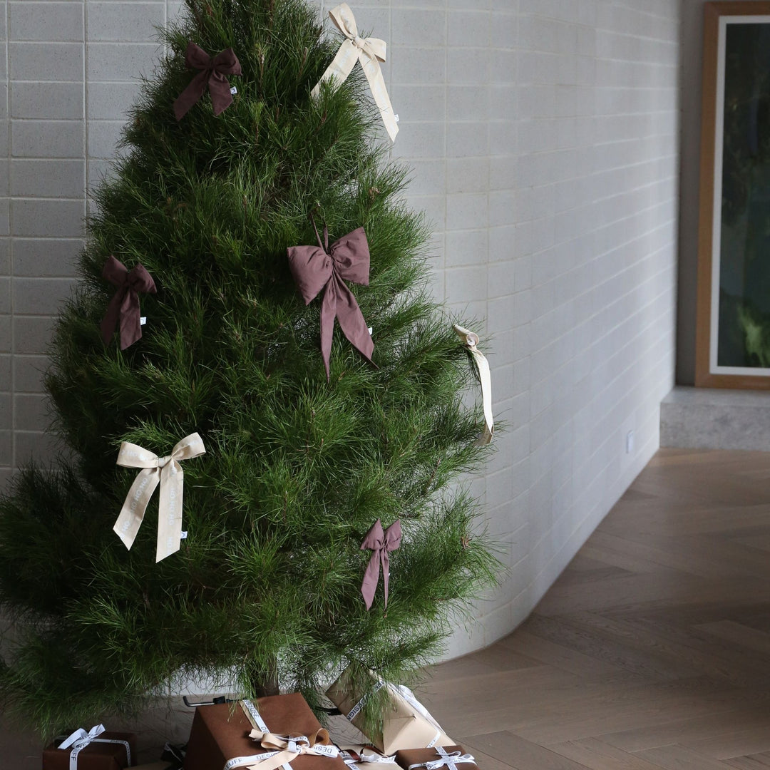 DESIGNSTUFF LUVA Bow for Hanging, H32 cm, Burgundy
