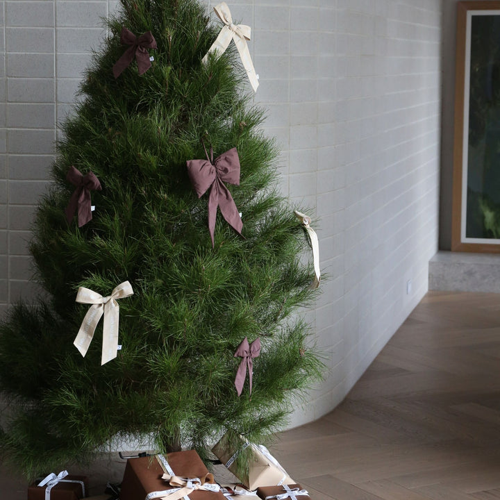 DESIGNSTUFF LUVA Bow for Hanging, H32 cm, Burgundy