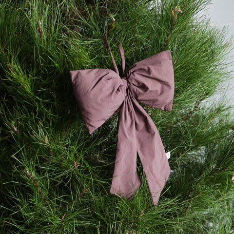 DESIGNSTUFF LUVA Bow for Hanging, H32 cm, Burgundy