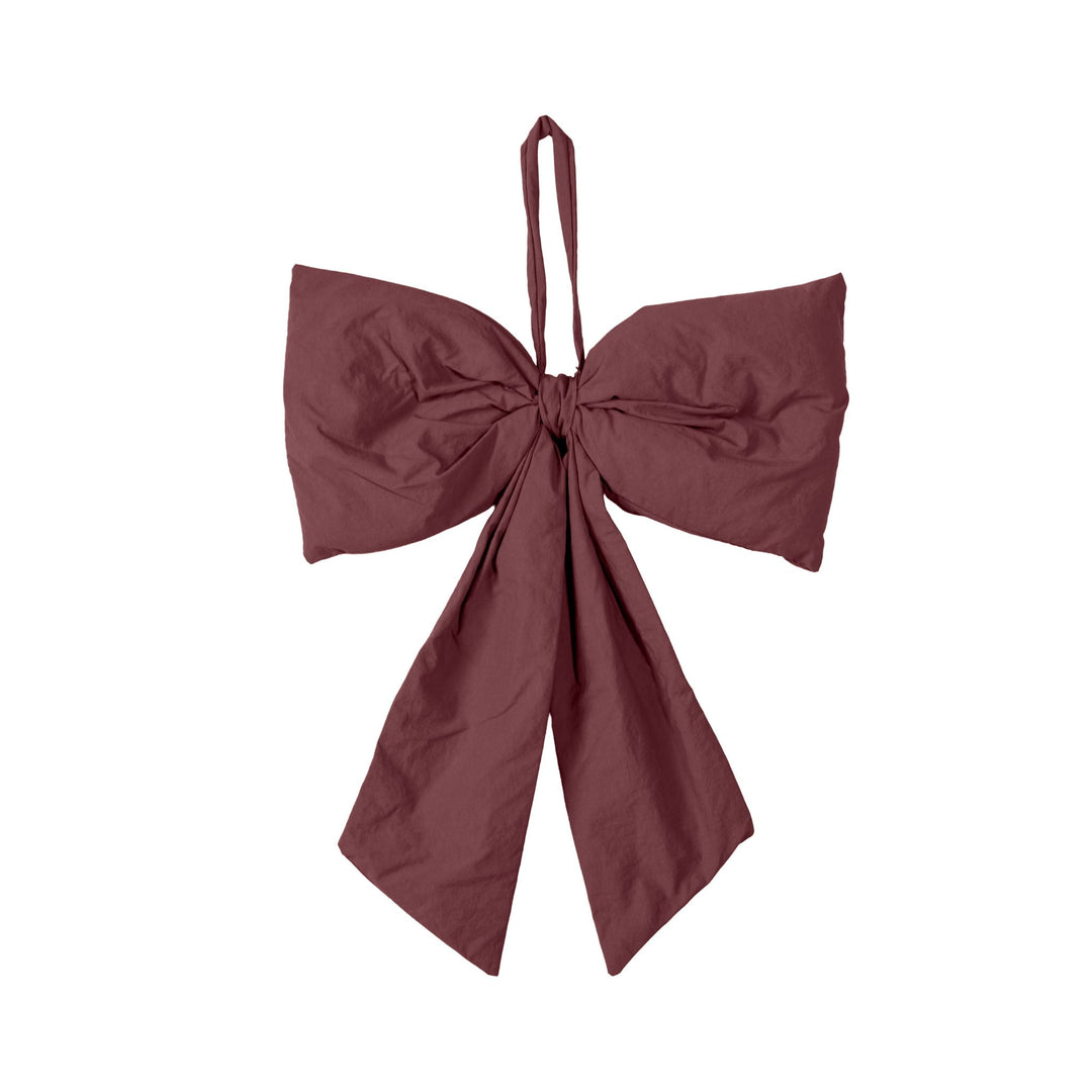 DESIGNSTUFF LUVA Bow for Hanging, H32 cm, Burgundy