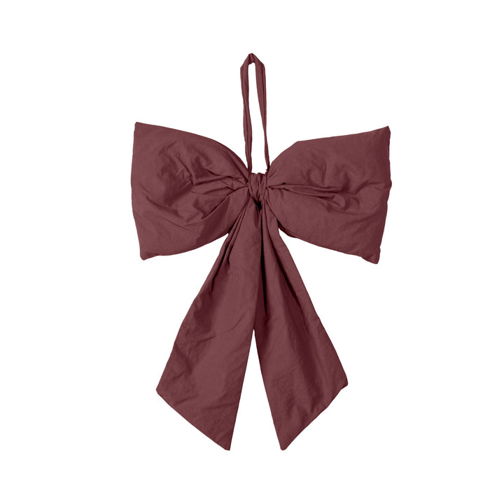 DESIGNSTUFF LUVA Bow for Hanging, H32 cm, Burgundy
