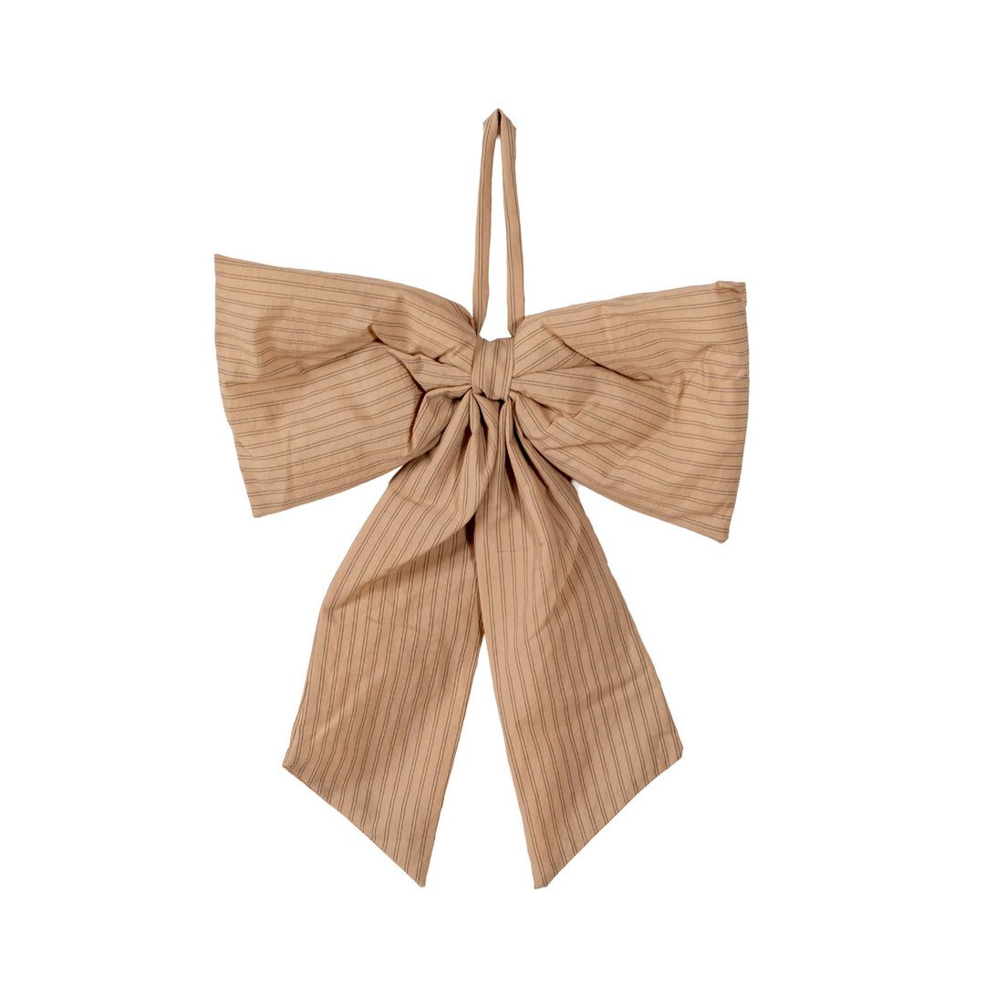 DESIGNSTUFF LUVA Bow for Hanging, H32 cm, Stripe Sage/Black