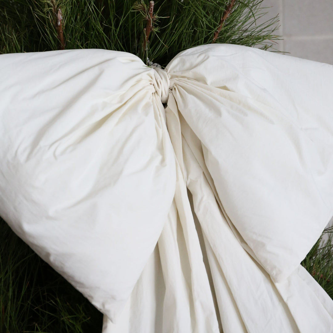 DESIGNSTUFF LUVA Large Bow for Door, H95 cm, Cream