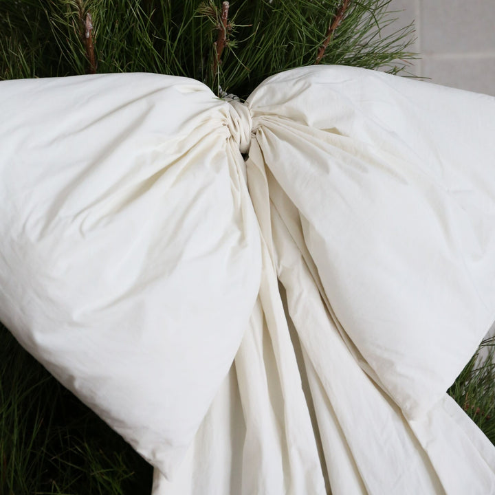 DESIGNSTUFF LUVA Large Bow for Door, H95 cm, Cream