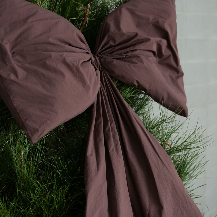 DESIGNSTUFF LUVA Large Bow for Door, H95 cm, Burgundy