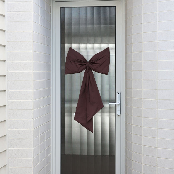 DESIGNSTUFF LUVA Large Bow for Door, H95 cm, Burgundy
