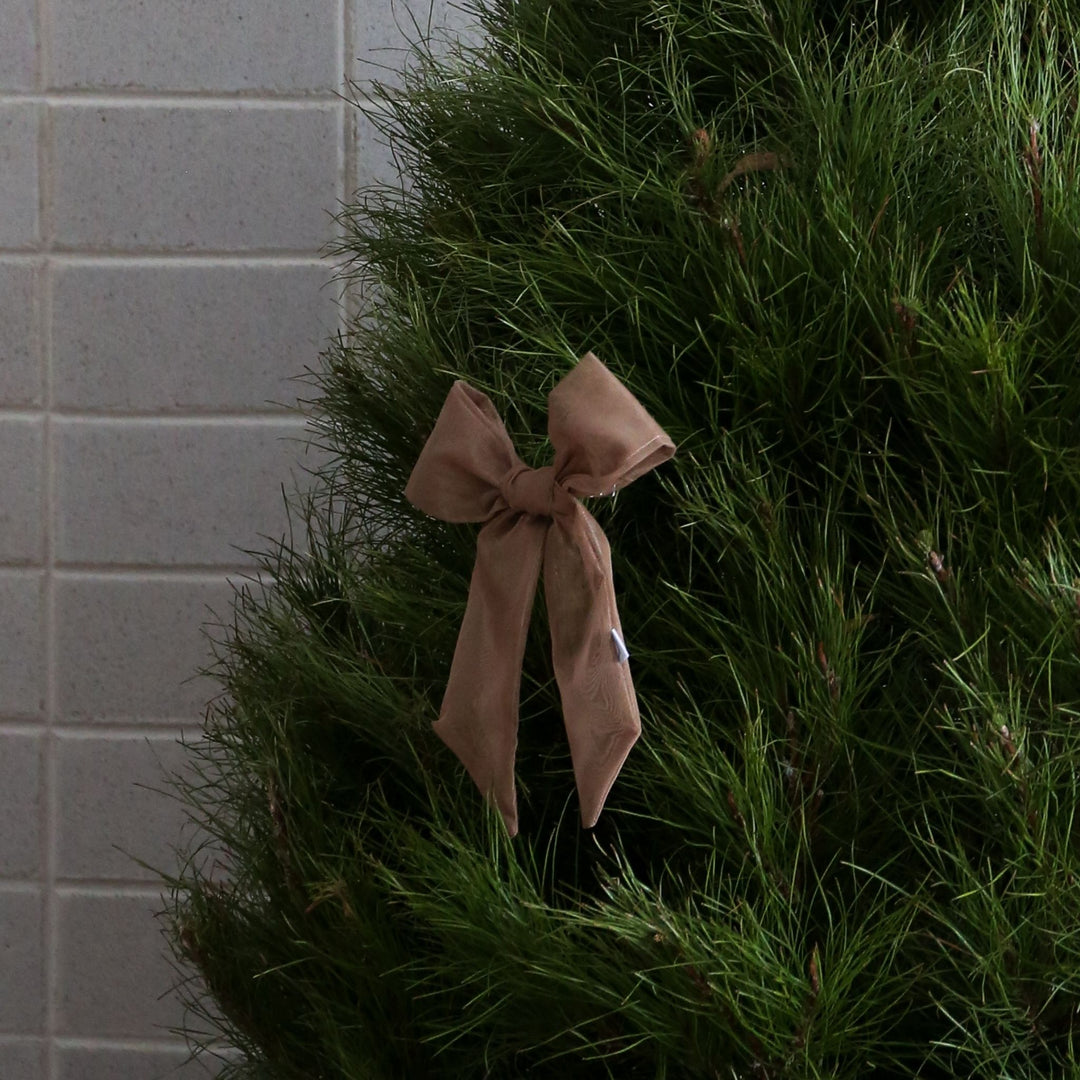 DESIGNSTUFF LUVA Bow w/ Tree Clip, Mesh Taupe