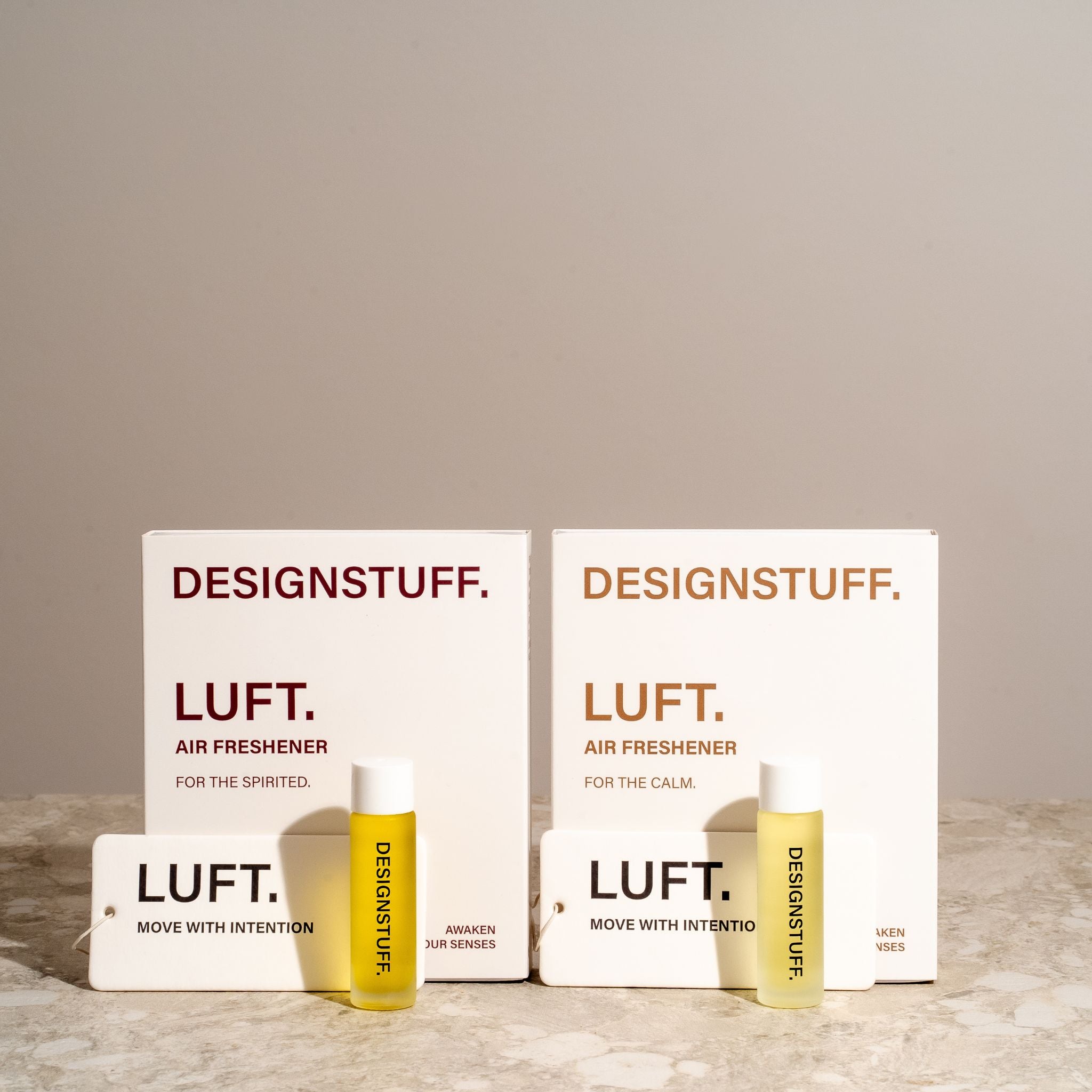 DESIGNSTUFF LUFT Air Freshener, for the Spirited (Set of 2)