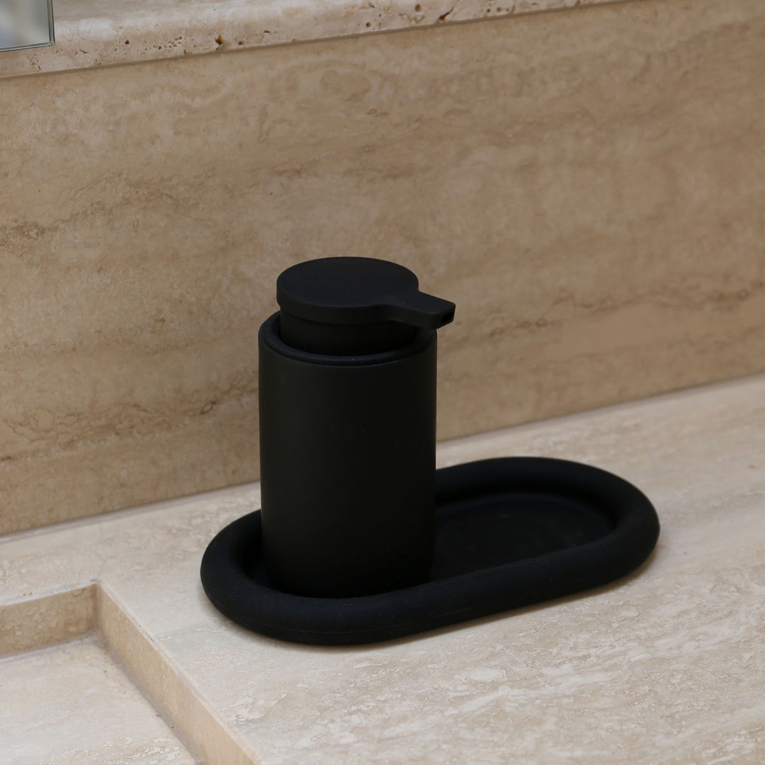 DESIGNSTUFF ARC Soap Dispenser, Black