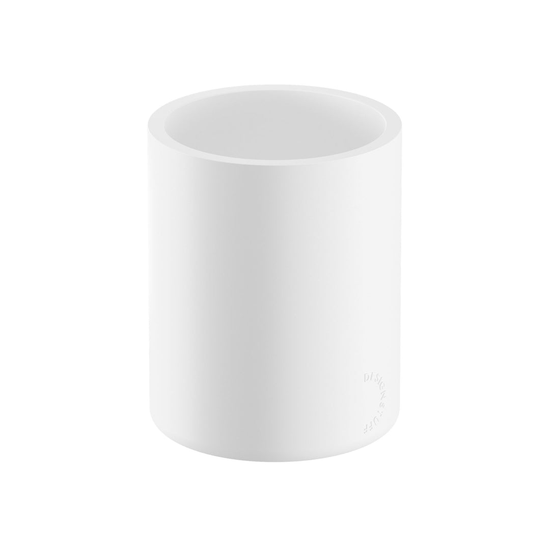 DESIGNSTUFF ARC Tumbler/Toothbrush Holder, White
