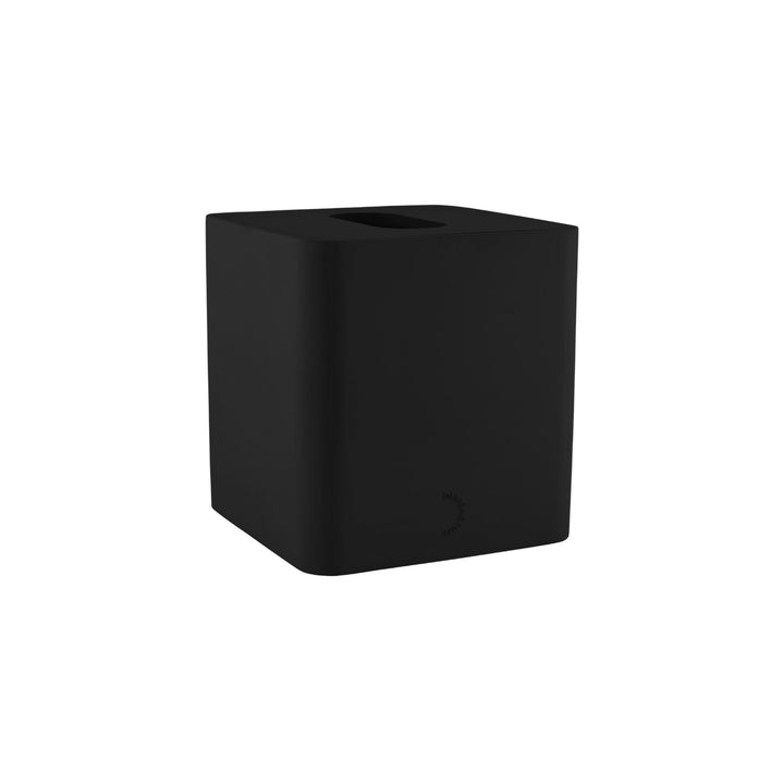 DESIGNSTUFF ARC Square Tissue Box, Black