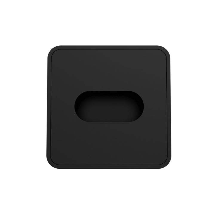 DESIGNSTUFF ARC Square Tissue Box, Black