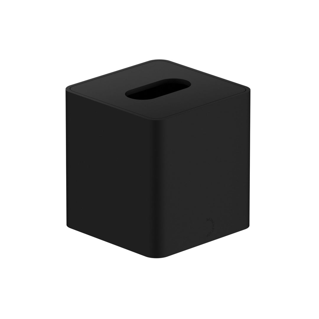 DESIGNSTUFF ARC Square Tissue Box, Black