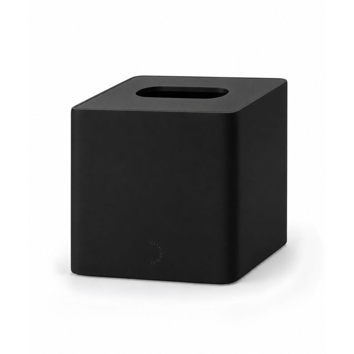 DESIGNSTUFF ARC Square Tissue Box, Black