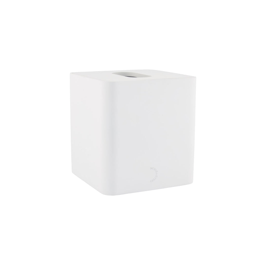 DESIGNSTUFF ARC Square Tissue Box, White