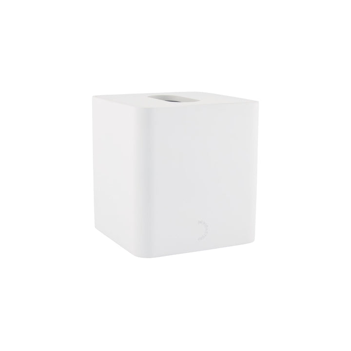 DESIGNSTUFF ARC Square Tissue Box, White