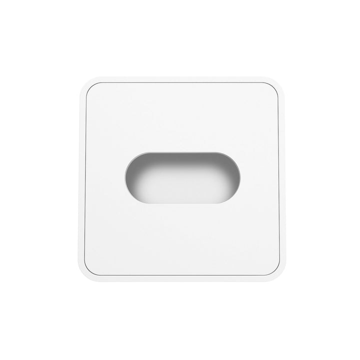 DESIGNSTUFF ARC Square Tissue Box, White