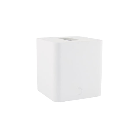 DESIGNSTUFF ARC Square Tissue Box, White