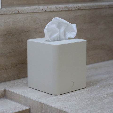 DESIGNSTUFF ARC Square Tissue Box, Sand