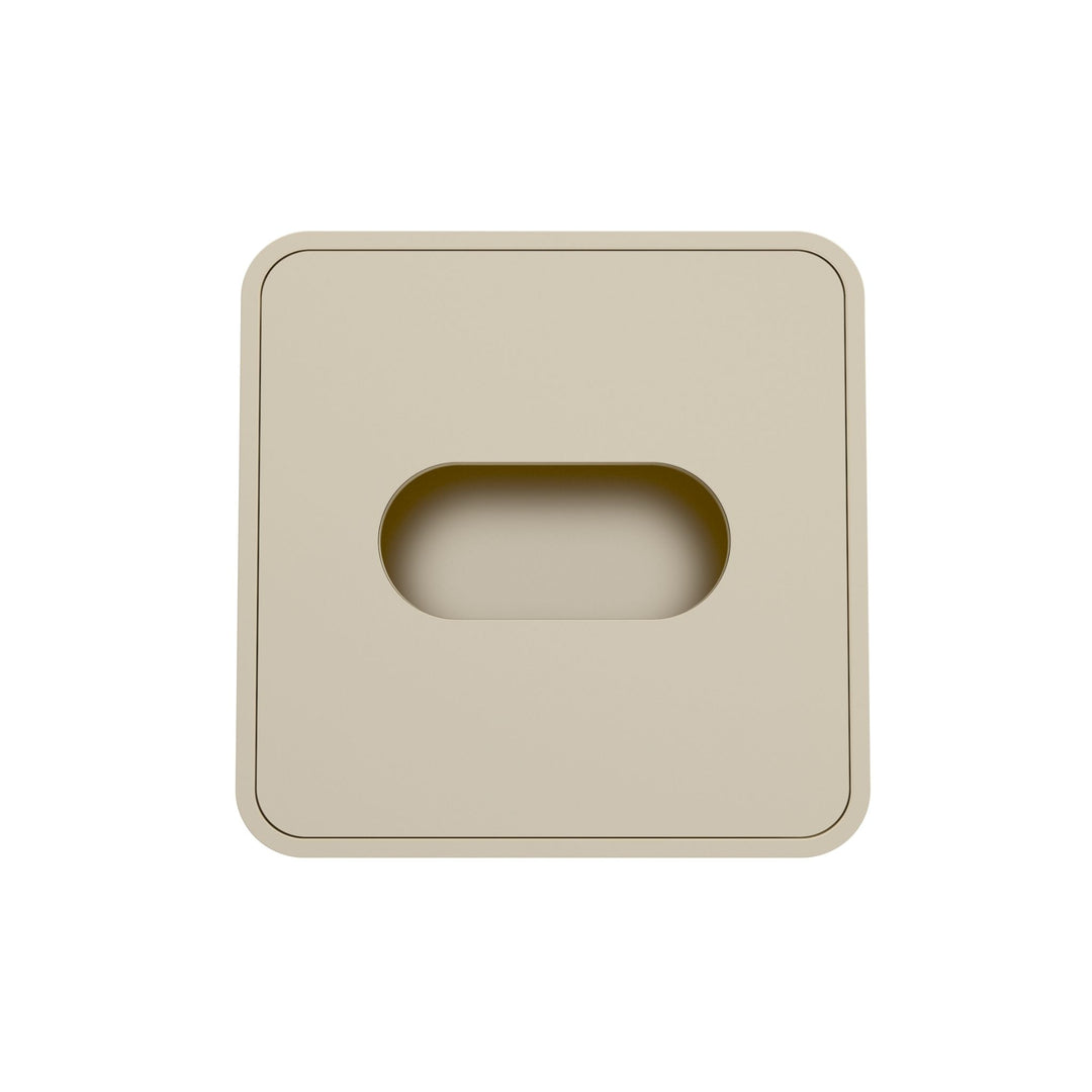 DESIGNSTUFF ARC Square Tissue Box, Sand