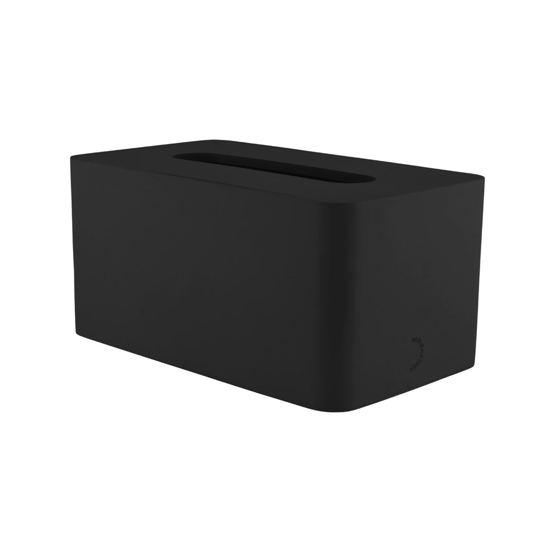 DESIGNSTUFF ARC Rectangle Tissue Box, Black