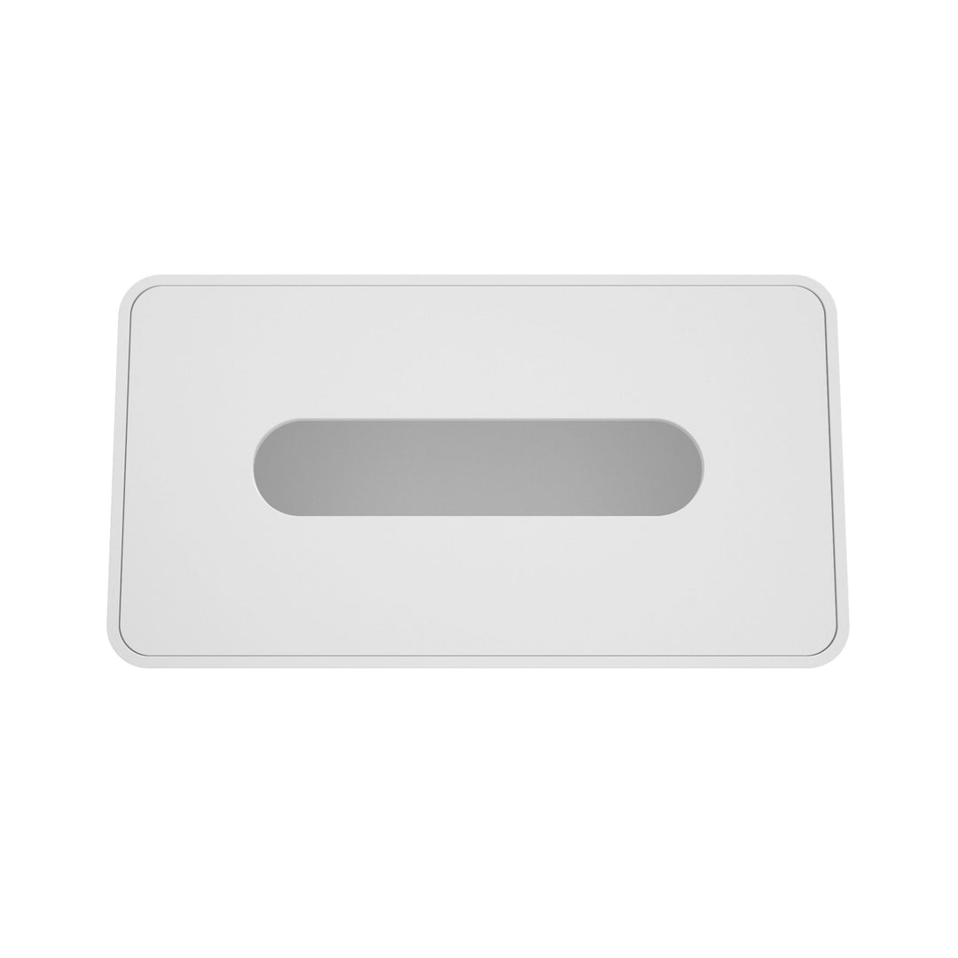 DESIGNSTUFF ARC Rectangle Tissue Box, White