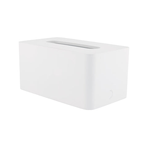 DESIGNSTUFF ARC Rectangle Tissue Box, White