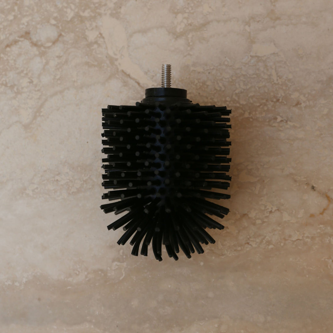 DESIGNSTUFF ARC Toilet Brush Head Silicone, Black