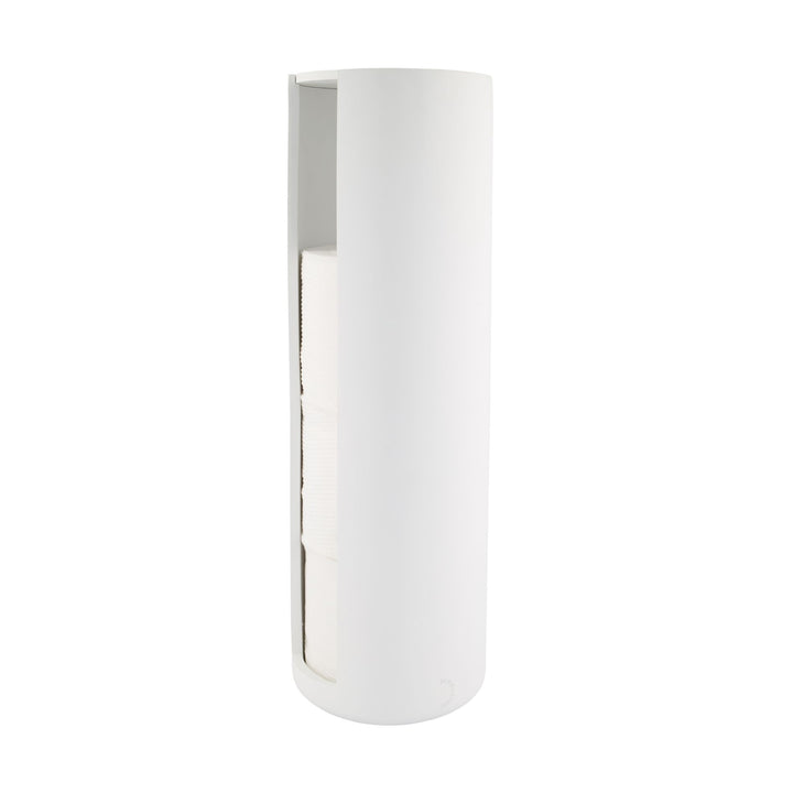 DESIGNSTUFF ARC Toilet Paper Storage Holder, White