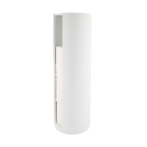DESIGNSTUFF ARC Toilet Paper Storage Holder, White
