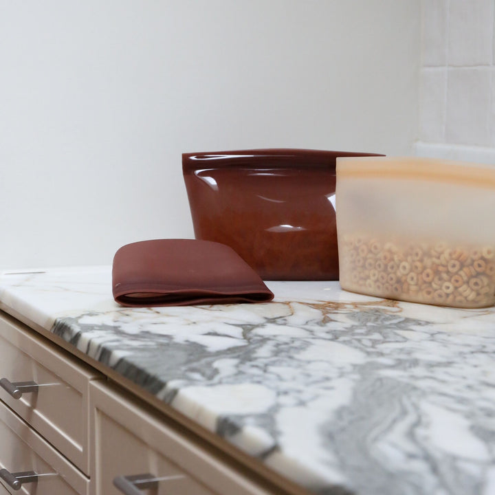 ENKEL STUDIO Keep Pouch, Silicone, Large, Caramel