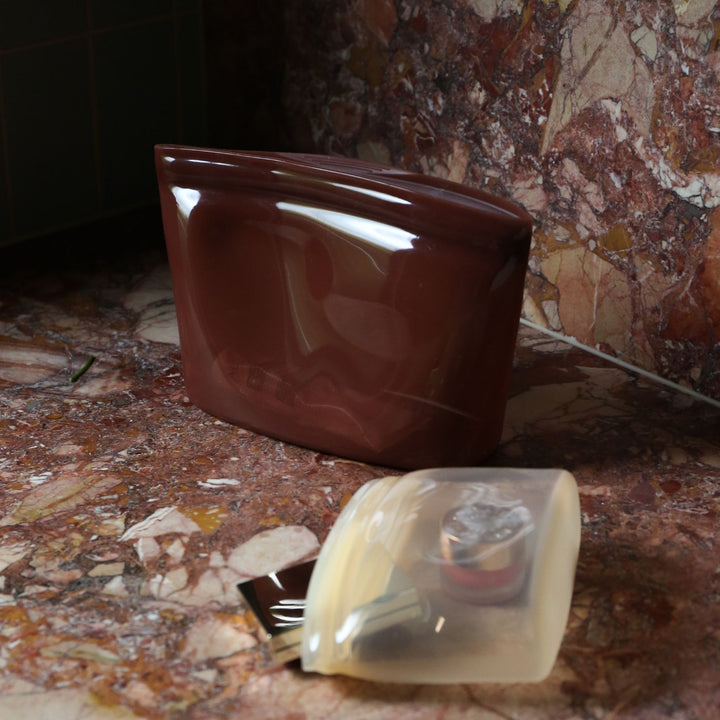 ENKEL STUDIO Keep Pouch, Silicone, Compact, Caramel