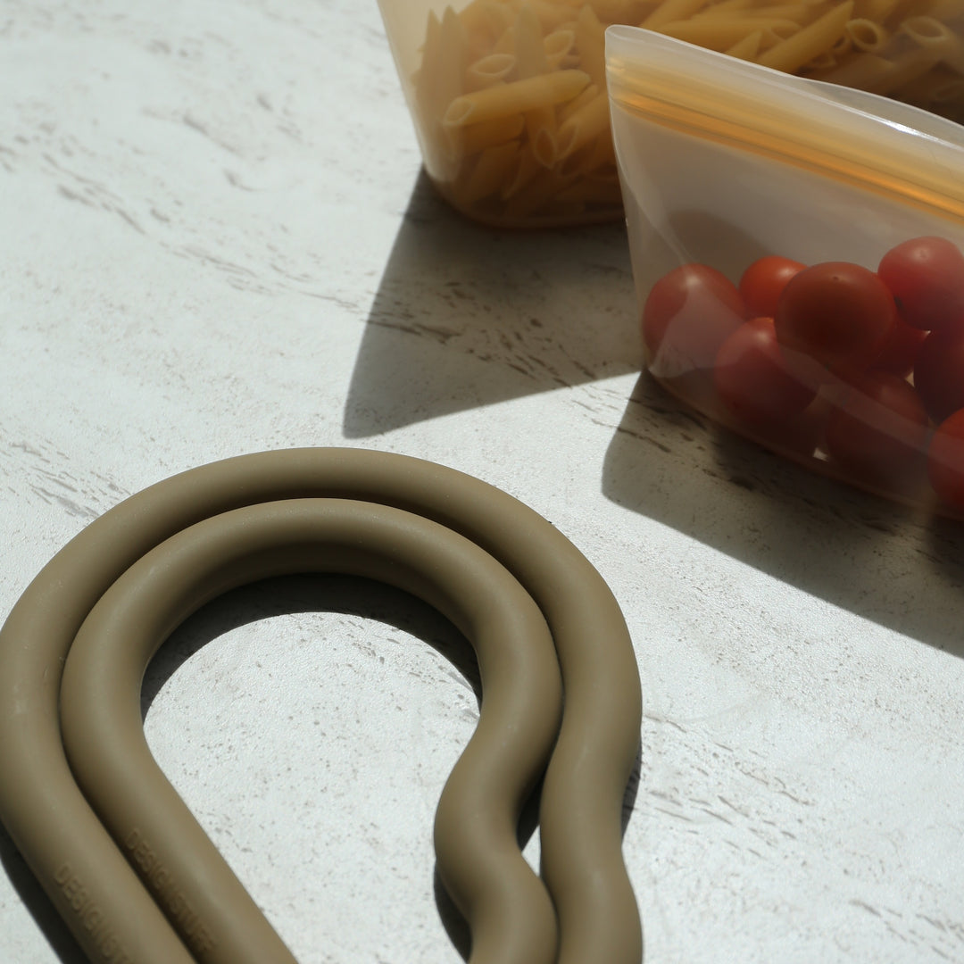 ENKEL STUDIO Keep Pouch, Silicone, Compact, Caramel