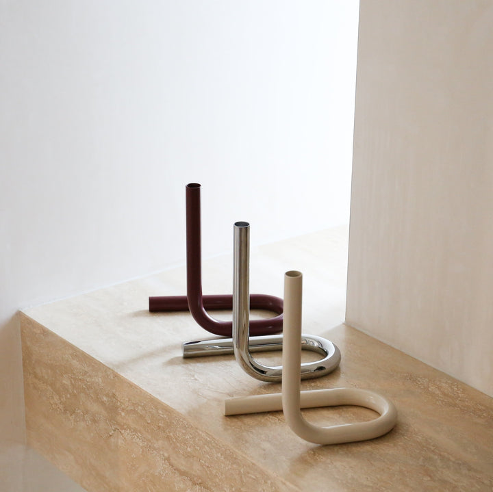 DESIGNSTUFF VIAH Candle Holder, Sand