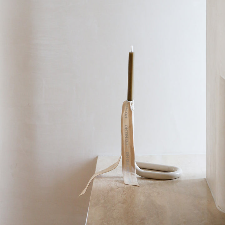 DESIGNSTUFF VIAH Candle Holder, Sand
