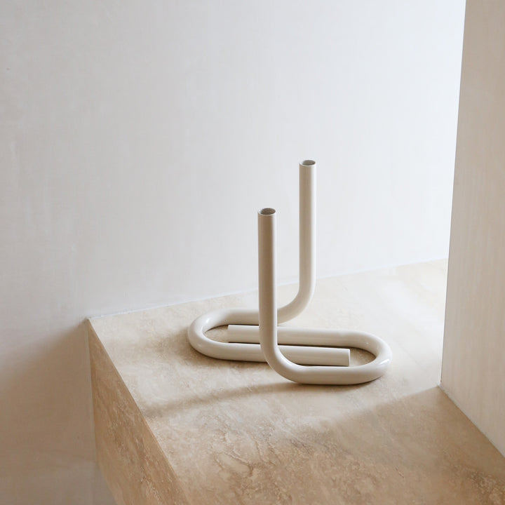 DESIGNSTUFF VIAH Candle Holder, Sand