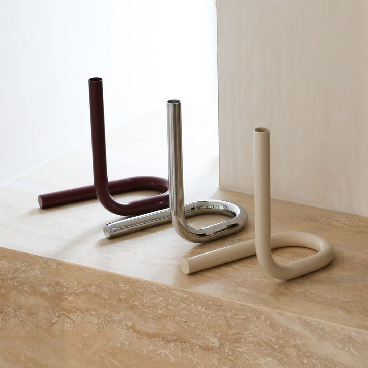 DESIGNSTUFF VIAH Candle Holder, Sand