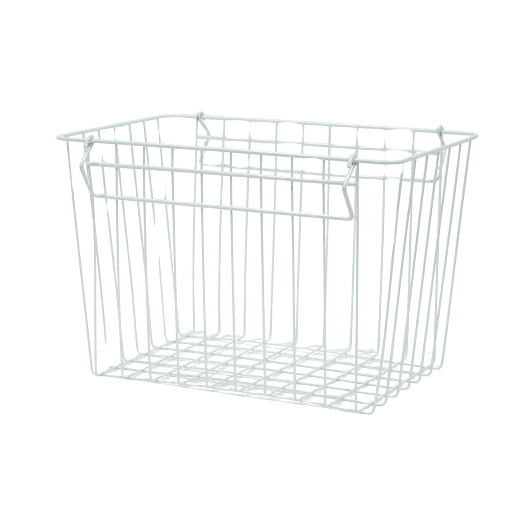 DESIGNSTUFF FORMA Metal Basket, L, White