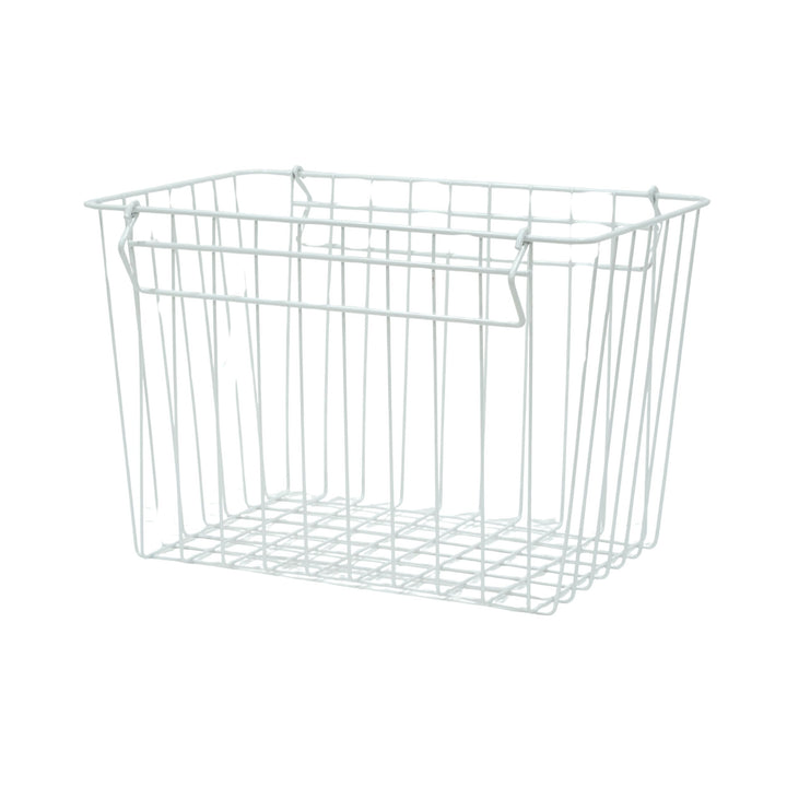 DESIGNSTUFF FORMA Metal Basket, L, White
