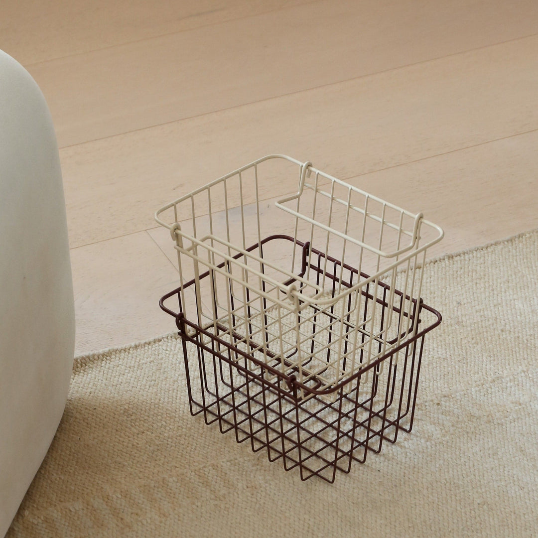 DESIGNSTUFF FORMA Metal Basket S, White