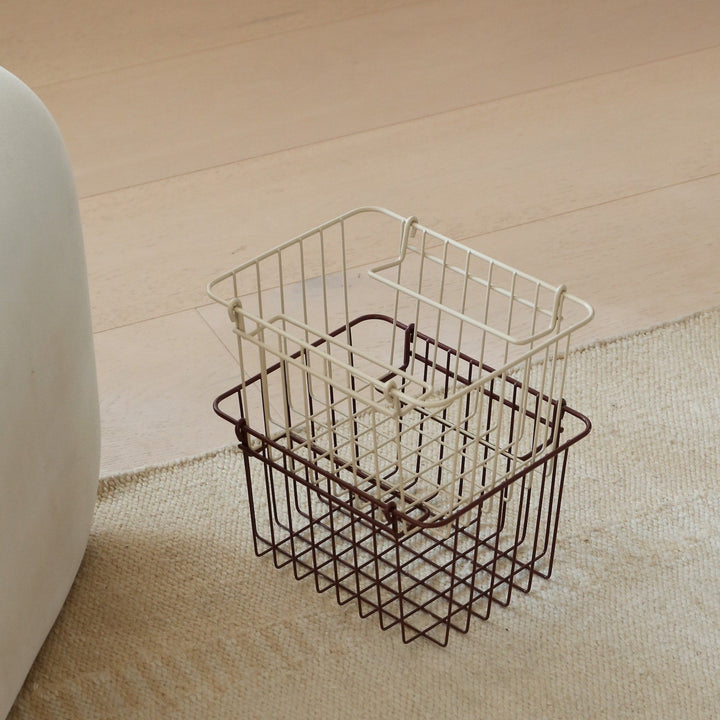 DESIGNSTUFF FORMA Metal Basket S, White