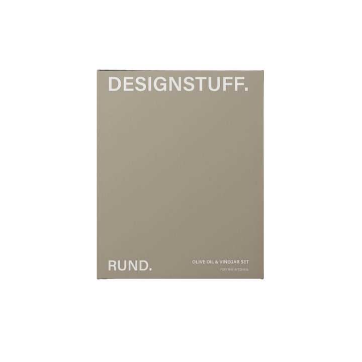 DESIGNSTUFF RUND Oil & Vinegar Bottle Gift Set, 700 ml, Fern
