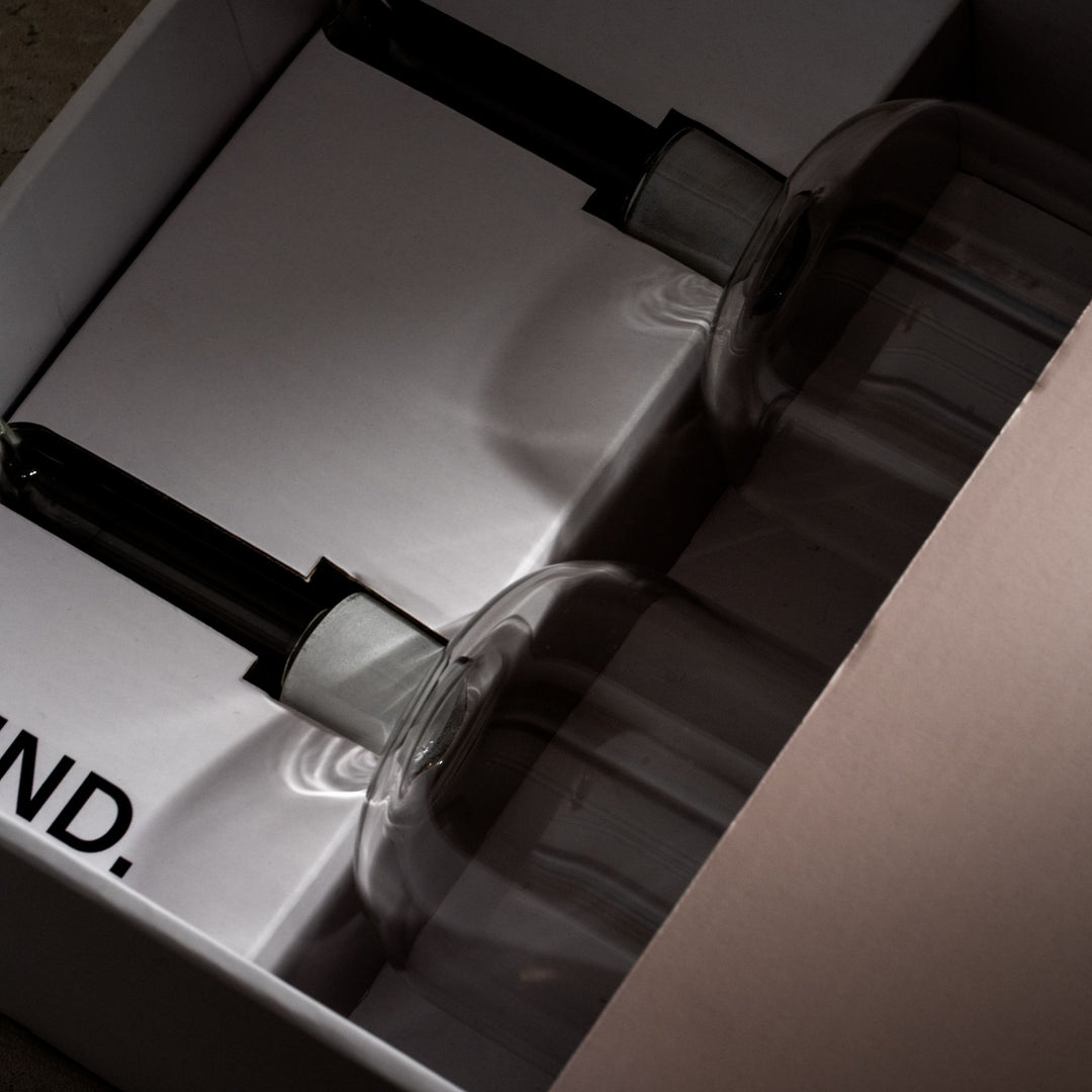 DESIGNSTUFF RUND Oil & Vinegar Bottle Gift Set, 700 ml, Fern